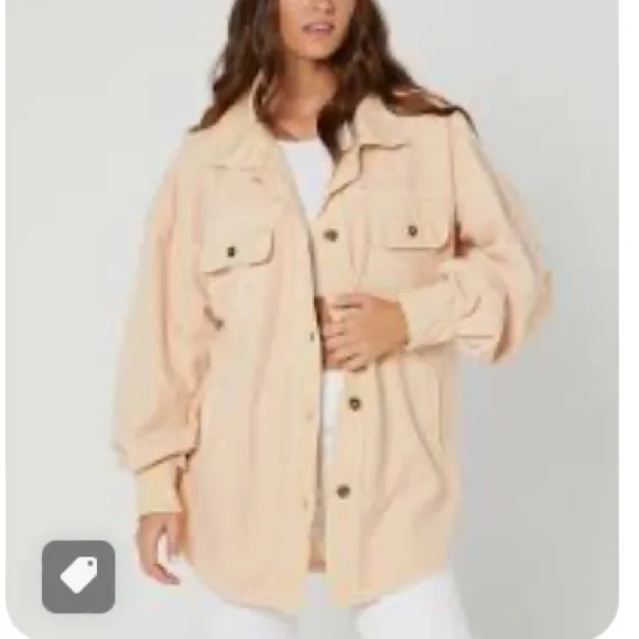 NEW Free People Ruby Jacket in Peach - Picture 2 of 6